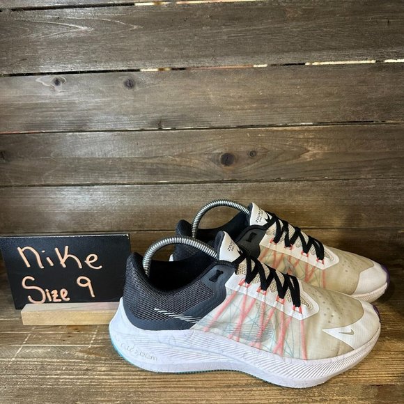 Nike Shoes - Womens Nike Zoom Winflo 8 White Athletic Running Sneakers Shoes‎ Size 9 M GUC